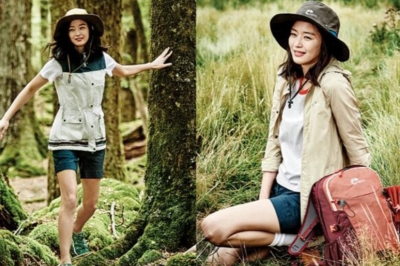 夏天爬山穿搭女